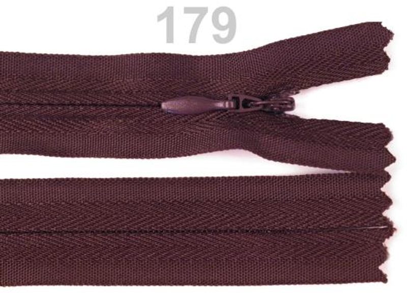 Zip skrytý nedělitelný 3 mm délka 60 cm