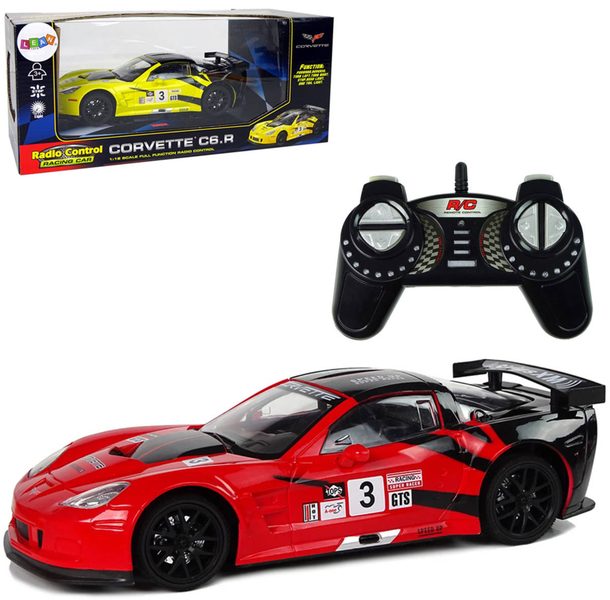 RC Corvette C6.R 1:18 (2,4 GHz, světlo, baterie; 2 barvy)