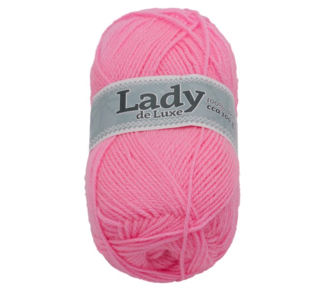 Příze LADY de Luxe Růžová 940 100g / 238 m
