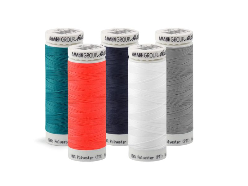 Polyesterové elastické nitě Seraflex Mettler návin 130 m
