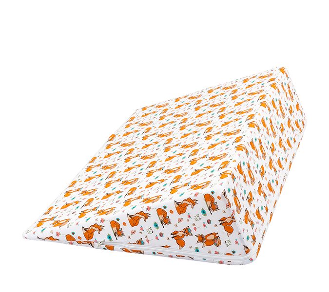 POVLAK na klínový podhlavník Oranžová,Bílá 2005/403 80x50x20 cm