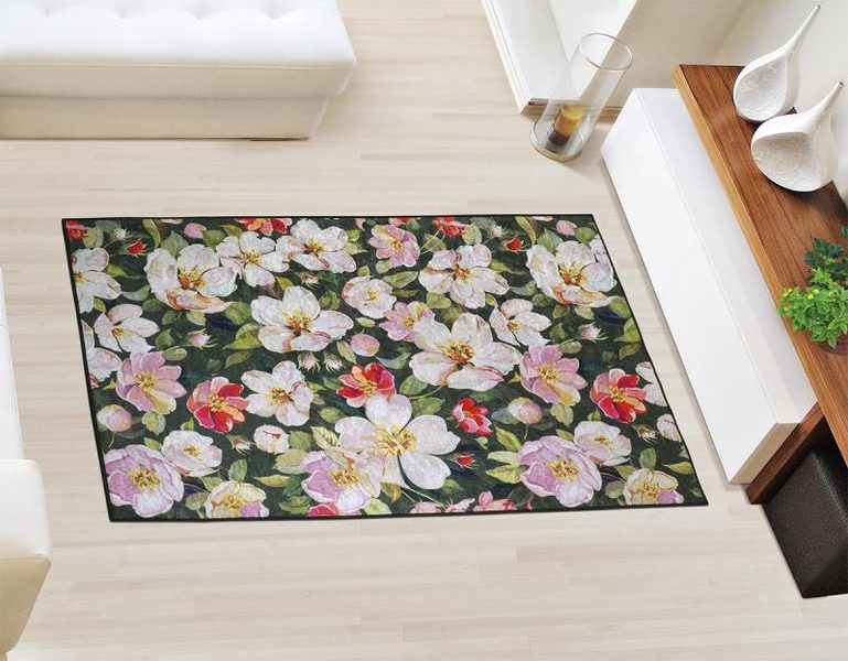 Koberec - běhoun 3D tisk Červená,Béžová 3030/110