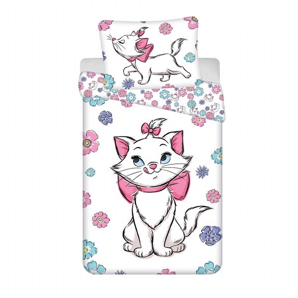 Povlečení Marie Cat Floral 140x200, 70x90 cm