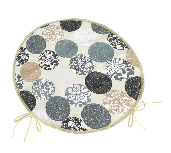 Sedák BERTA kulatý hladký Šedá 79/605 průměr 40 cm