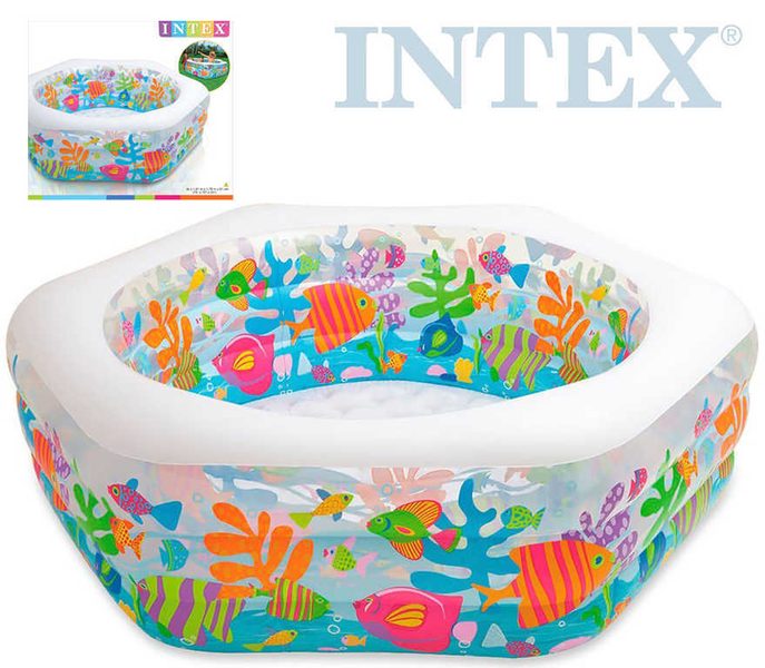 INTEX Bazén nafukovací oceán 191x178x61cm transparentní 56493