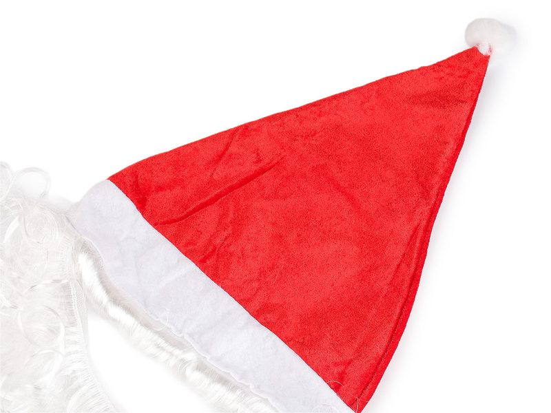 Mikulášská čepice s vousy