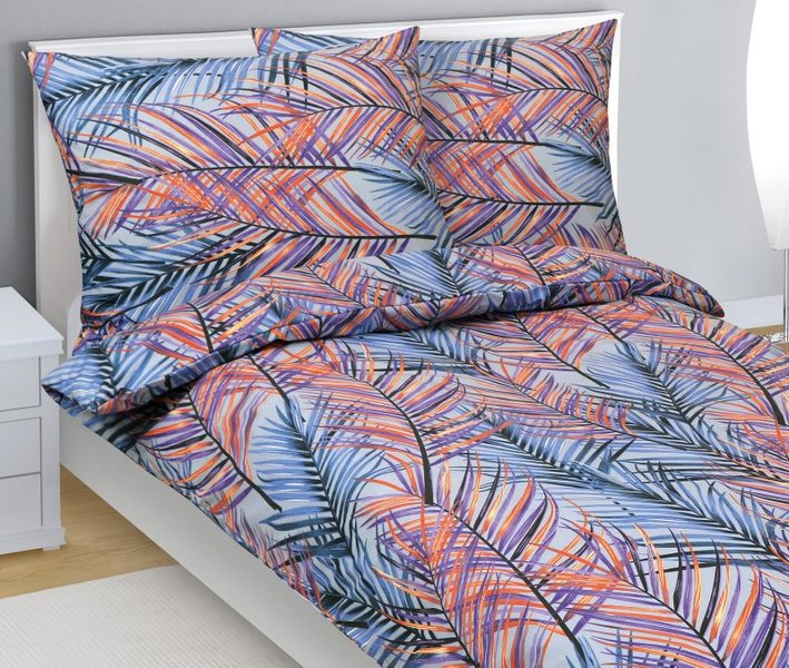 Povlečení bavlněné Modrá,Oranžová,Fialová 90/501