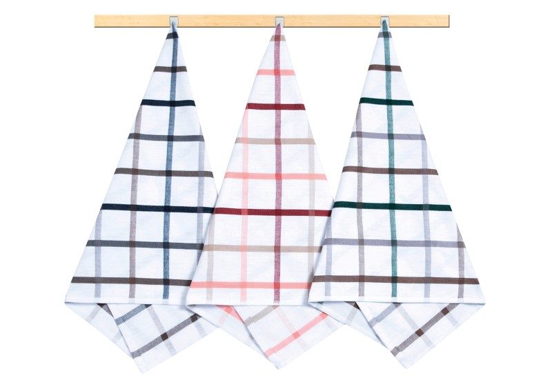 Kuchyňské utěrky - sada 3 kusů Zelená,Béžová,Šedá 131