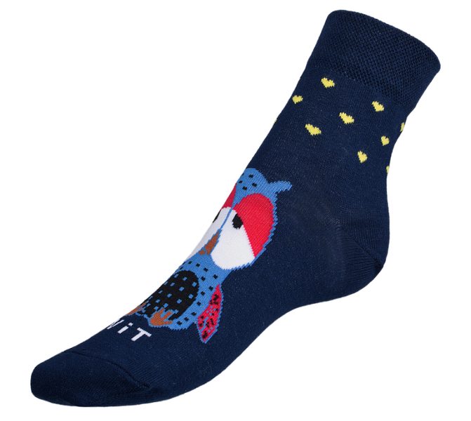 Ponožky Sovy - 35-38 modrá