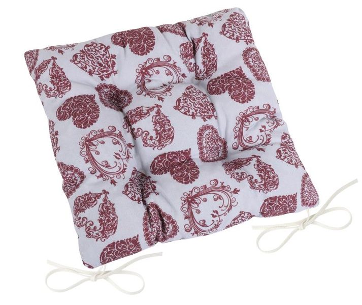 Sedák DITA prošívaný Šedá,Vínová 41/407 40x40 cm