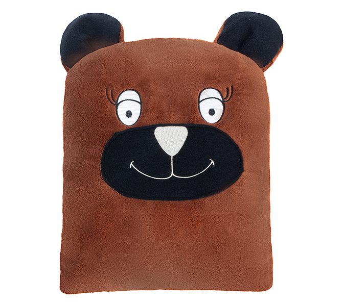 Polštářek dětský Hnědá,Bílá 50/189 35x40 cm