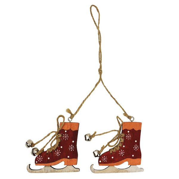 Dřevěné brusle D0920 - 7 x 0,5 x 6,8 cm