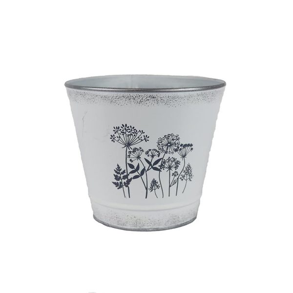 Květináč plechový K3587/2 - dia 14,5 × 13 cm