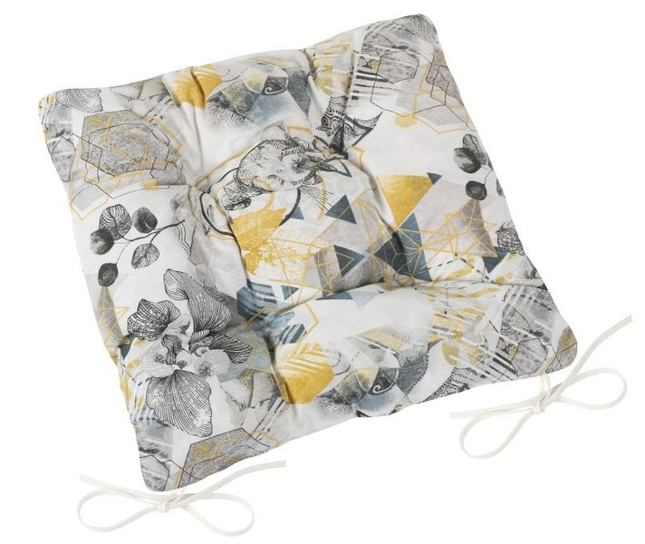 Sedák EMA prošívaný Šedá 41/541 40x40 cm