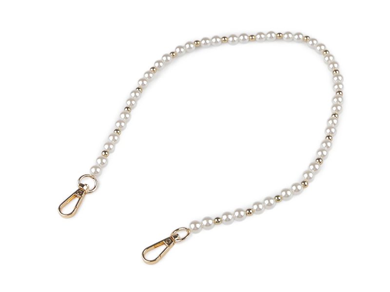 Perlový řetízek / ucho na kabelky a telefony délka 60 cm
