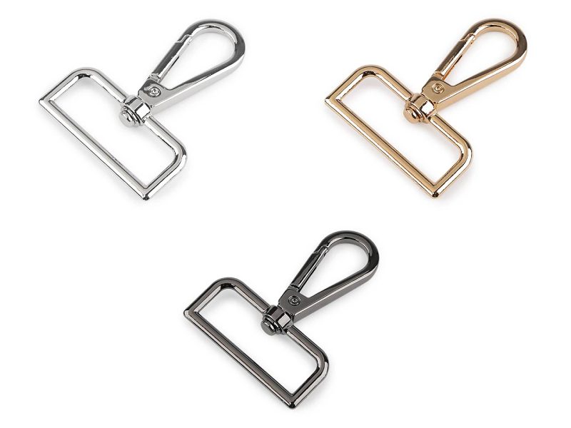 Karabina kovová otočná, průvlek 38 mm