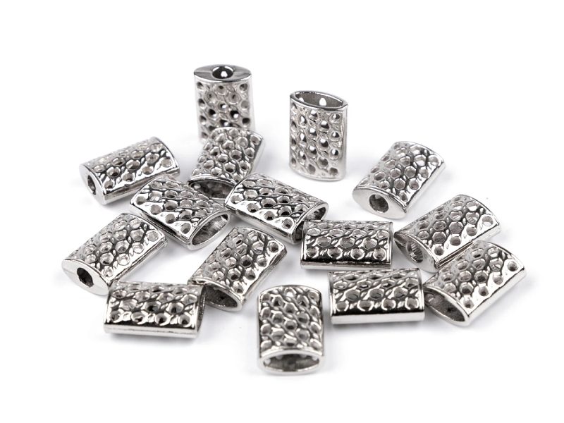 Kovová koncovka na šňůru Ø5 mm / ozdoba  4 kusy