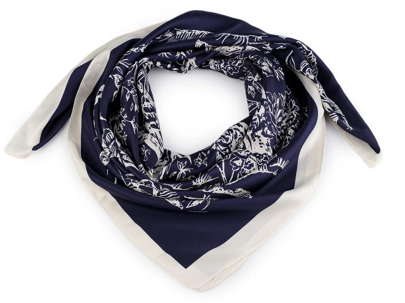 Saténový šátek 90x90 cm