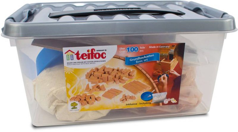 Teifoc startovací set 100 dílků (cihličky + malta) 1000