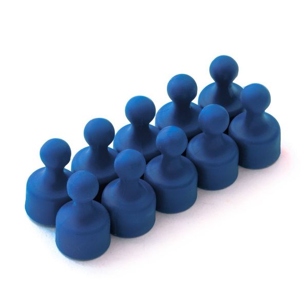 Magnetické figurky M6, sada 10 kusů modrá