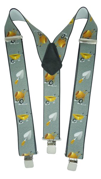 Pánské kšandy - široké 5cm Y 120 cm potisk povolání