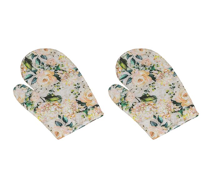 Kuchyňská chňapka - 2ks Vanilková,Lososová,Zelená CH/529 28x18 cm