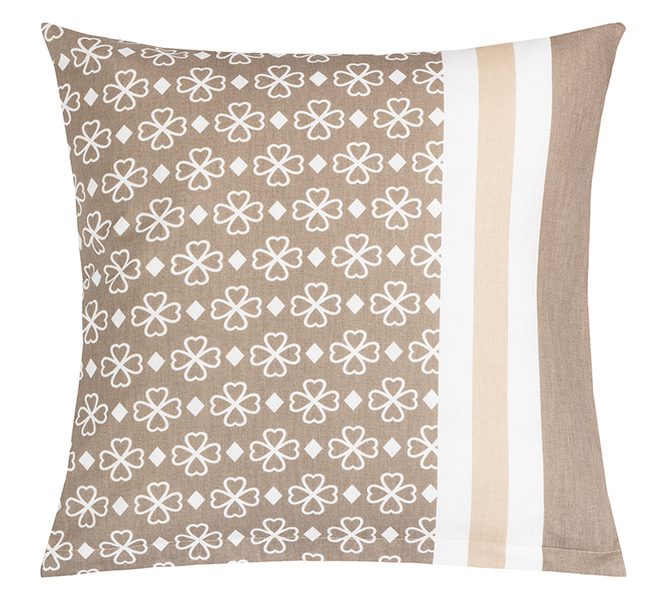 Povláček bavlněný Kávová,Bílá 90/368B 40x40 cm