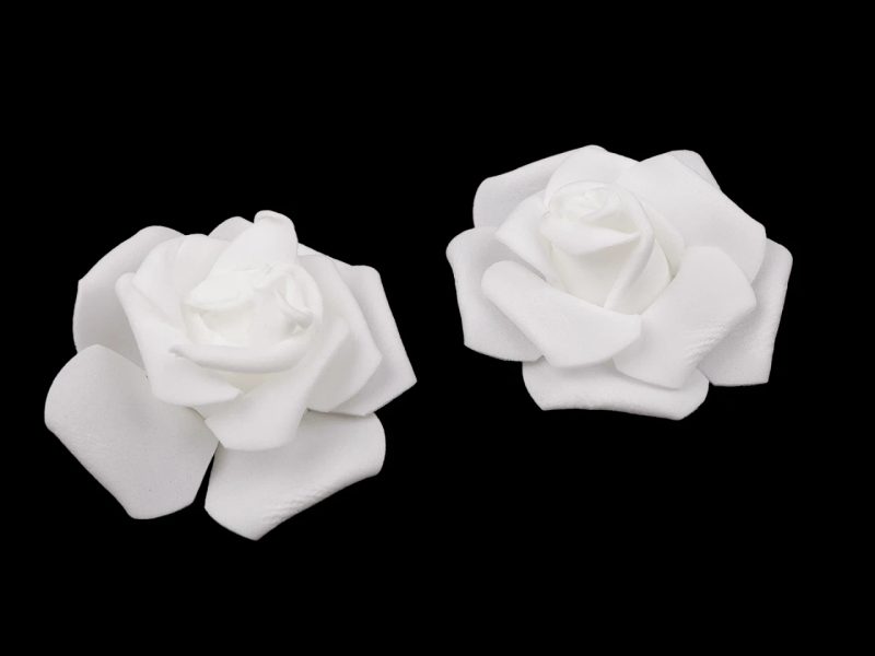 Dekorace pěnová růže Ø7-8 cm 10 kusů