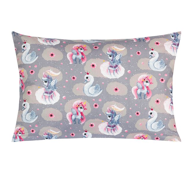 Polštářek VIOLA Šedá,Růžová 45/087 40x60 cm