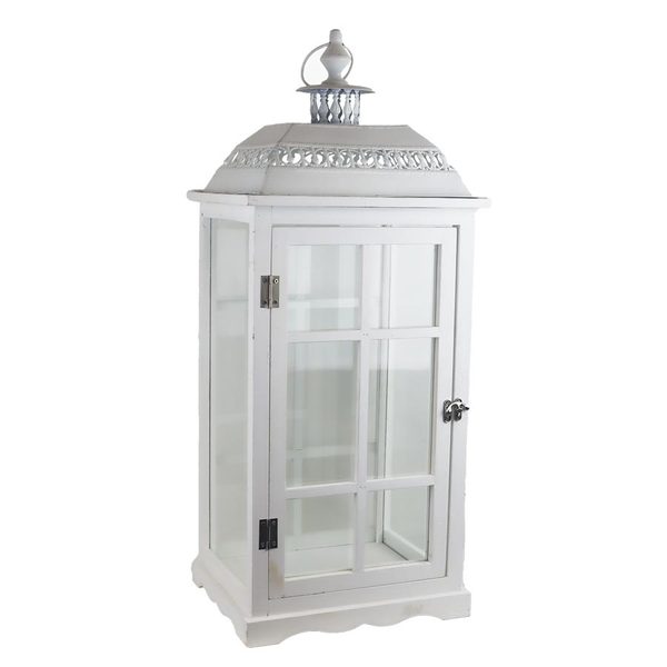 Dřevěná lucerna D6493/B - výška 68 cm