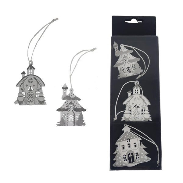 Vánoční dekorace k zavěšení, 3 ks D7521 - 6 cm