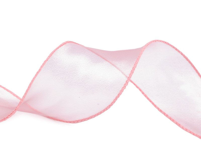 Organzová stuha s perleťovým leskem šíře 55 mm METRÁŽ