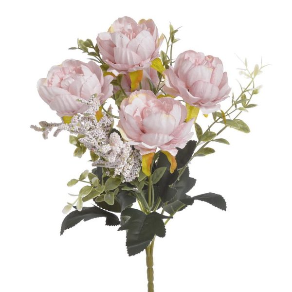 trs pivoněk x5 - světlá růžová - 30 cm