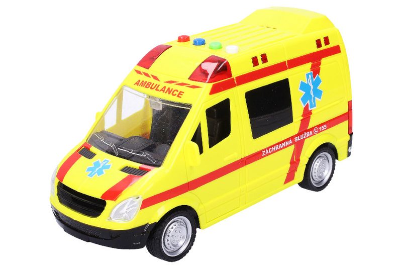 Auto sanitka s efekty 22 cm | Ambulance | Mikaton.cz