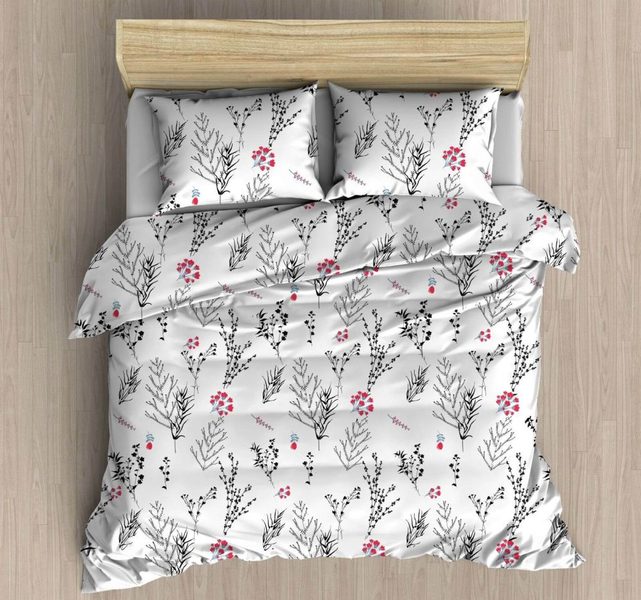 Bavlněné ložní povlečení DELUX Beauty bílé 140×200, 70×90 cm