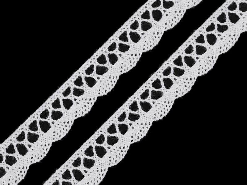 Bavlněná krajka šíře 18 mm paličkovaná METRÁŽ