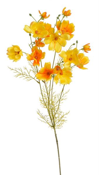 Uměla rostlina kosmos 90 cm - žlutá