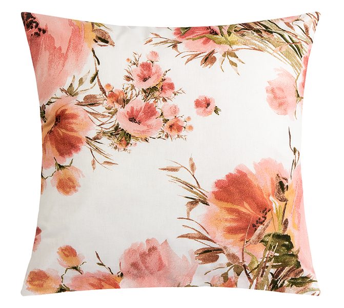 Povláček bavlněný Růžová,Zelená,Bílá 90/234 40x40 cm