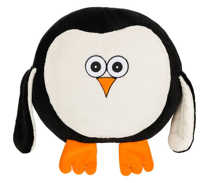 Tvarovaný polštářek Černá,Bílá,Oranžová 50/194 38x36 cm