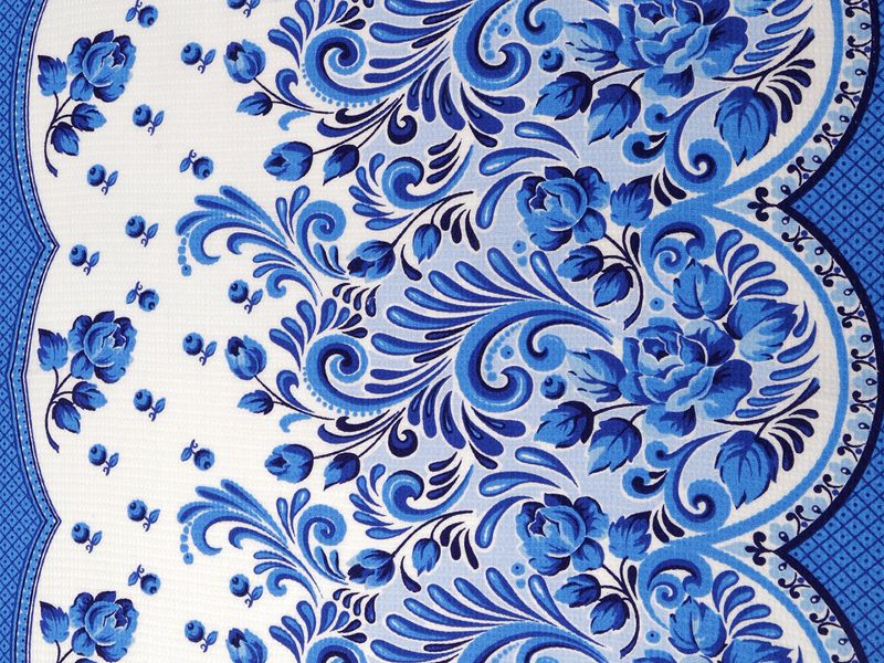 Bavlněné vaflové piké folklor