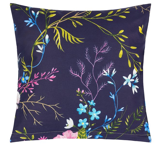 Povláček bavlněný Tmavě modrá,Růžová 90/597A 40x40 cm