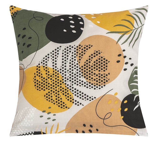 Povláček bavlněný Hořčicová,Béžová,Bílá 90/122 40x40 cm