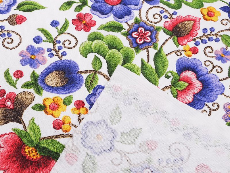 Bavlněná látka / běhoun folklor METRÁŽ