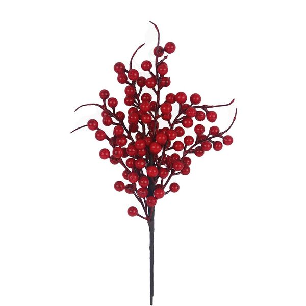 Dekorační větvička s bobulemi P2355-08