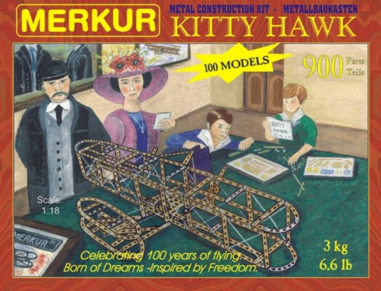 Stavebnice MERKUR Kitty Hawk 100 modelů 900ks