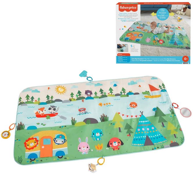 Fisher-Price extra velká hrací podložka Big Adventures