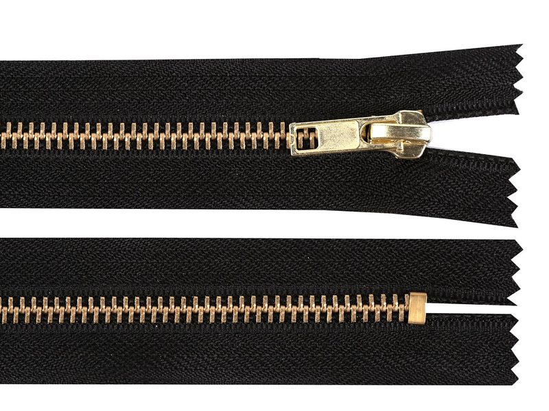 Kovový zip No 5 délka 12 cm (jeansový)