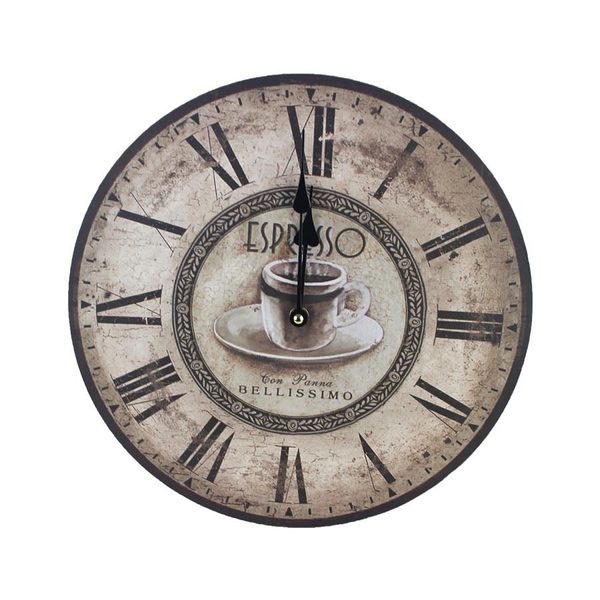 Hodiny pr. 34 cm CAFÉ 355209 - dia 34 x 4,5 cm