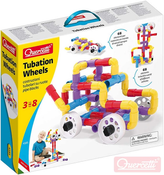 Tubation Wheels 3D potrubí a kola 68 dílků STAVEBNICE