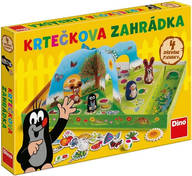 DINO Hra Krtečkova zahrádka 3D Krtek (Krteček) *SPOLEČENSKÉ HRY*